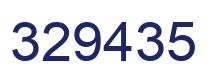 Número 329435 imagen azul