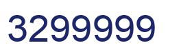 Número 3299999 imagen azul