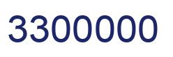 Number 3300000 blue image