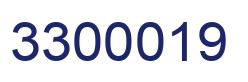 Number 3300019 blue image