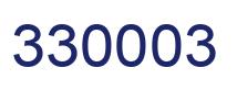 Number 330003 blue image
