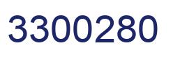 Number 3300280 blue image