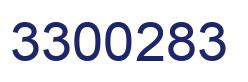 Number 3300283 blue image