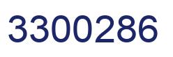 Number 3300286 blue image