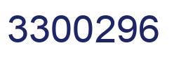 Number 3300296 blue image