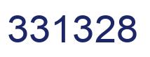 Number 331328 blue image