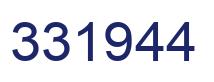 Number 331944 blue image