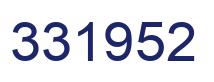 Number 331952 blue image