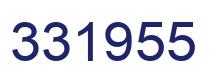 Number 331955 blue image