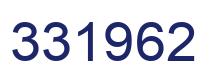 Number 331962 blue image