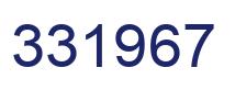 Number 331967 blue image