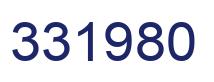 Number 331980 blue image