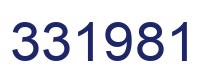 Number 331981 blue image