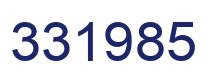 Number 331985 blue image