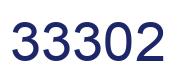 Number 33302 blue image