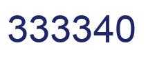 Number 333340 blue image