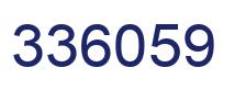 Number 336059 blue image