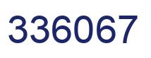 Number 336067 blue image