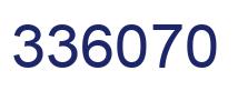 Number 336070 blue image