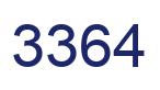 Number 3364 blue image