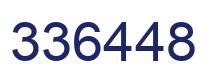 Number 336448 blue image