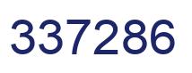 Number 337286 blue image