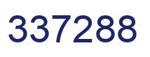 Number 337288 blue image