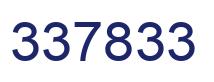Number 337833 blue image