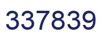 Number 337839 blue image