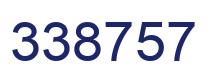 Number 338757 blue image
