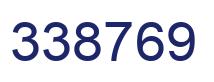 Number 338769 blue image