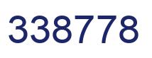 Number 338778 blue image