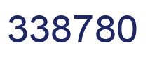 Number 338780 blue image