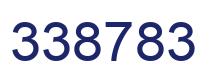 Number 338783 blue image