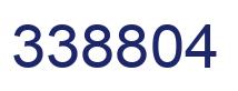 Number 338804 blue image