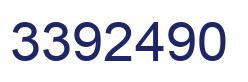 Number 3392490 blue image