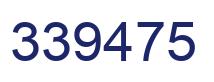Number 339475 blue image