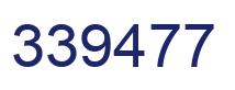 Number 339477 blue image
