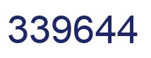 Number 339644 blue image