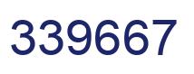 Number 339667 blue image