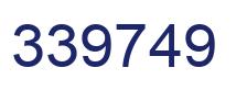Number 339749 blue image
