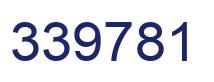 Number 339781 blue image
