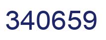 Number 340659 blue image