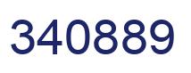 Number 340889 blue image