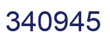 Number 340945 blue image