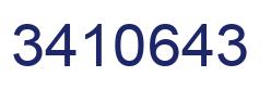 Number 3410643 blue image