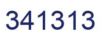 Number 341313 blue image