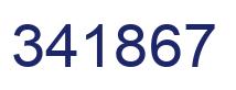 Number 341867 blue image