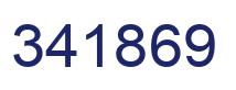 Number 341869 blue image