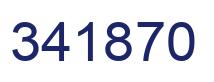 Number 341870 blue image